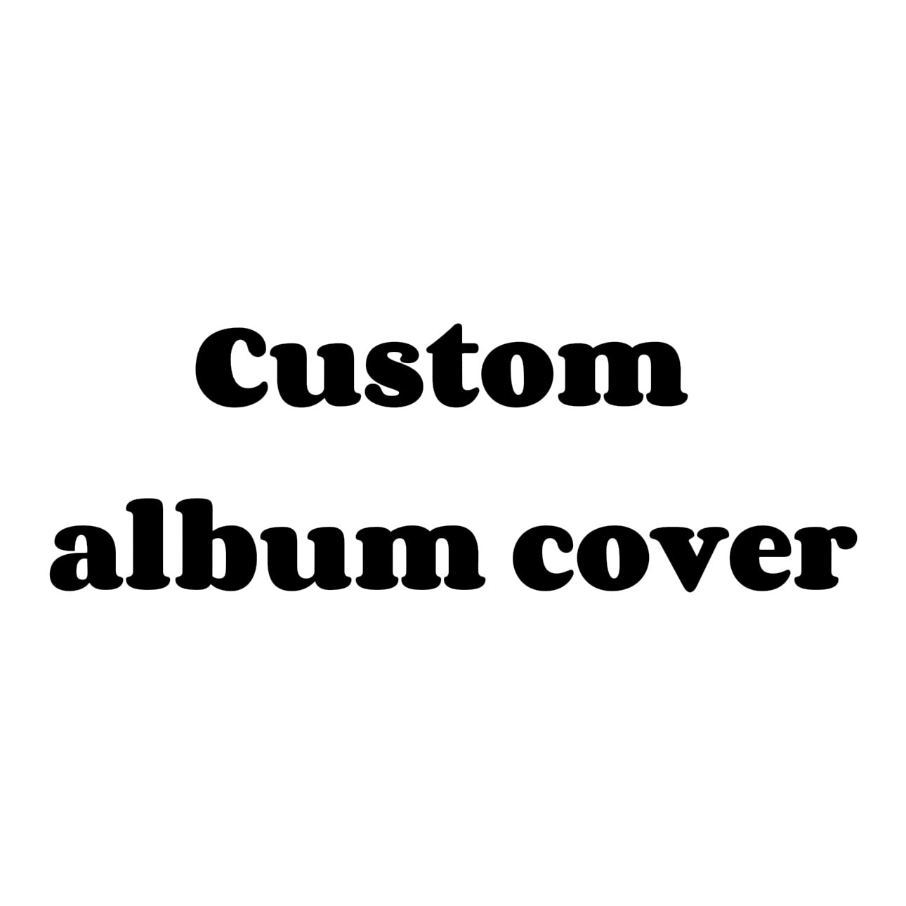 Custom album cover