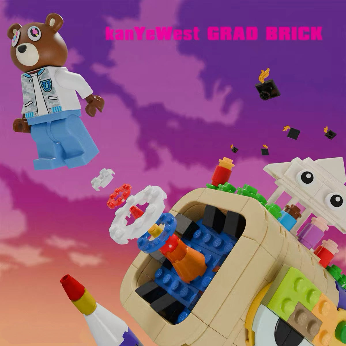 Kanye West Graduation Lego Minifigure