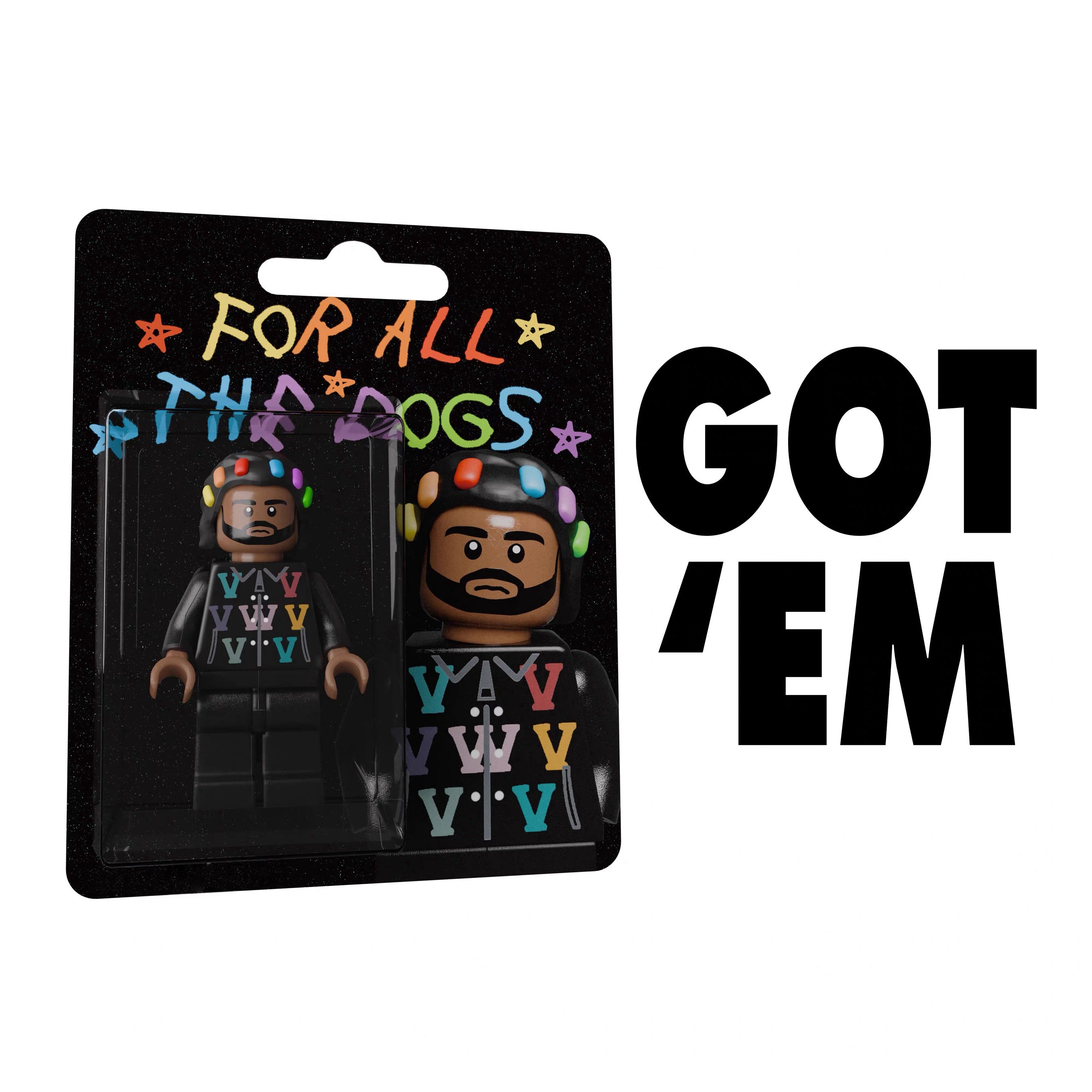 Drake《For All The Dogs》Lego Minifigure-4